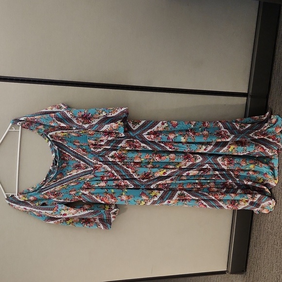 Torrid Smocked Challis Maxi Dress Size 3 - Picture 2 of 16